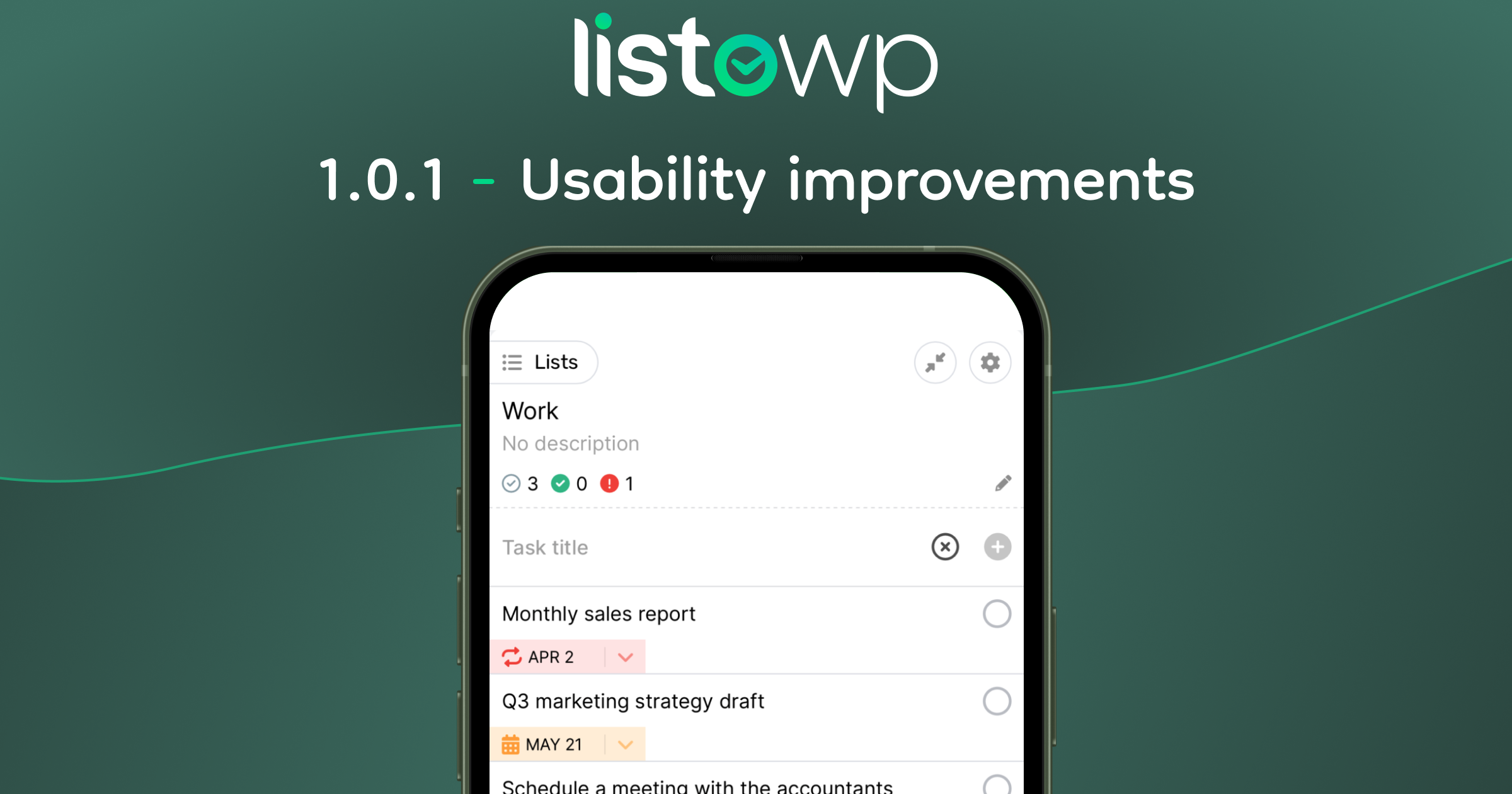 ListoWP 1.0.1